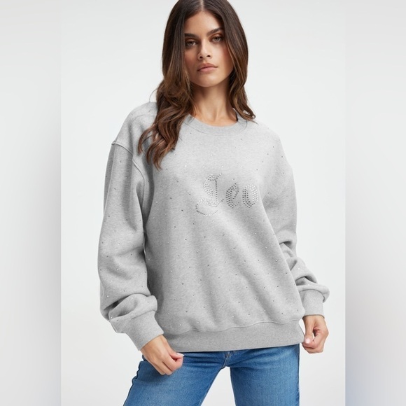 GOOD AMERICAN Zodiac Leo Boyfriend Crewneck Sweatshirt L(3) NWT - Picture 1 of 10